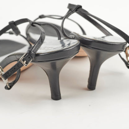 Gucci Kitten Heels Nappa Moorea Nero 38