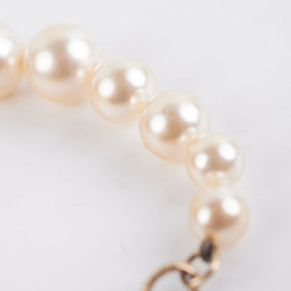Chanel CC Logo Pearl Bracelet