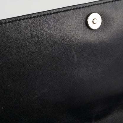 Christian Dior Patent Black Clutch On Chain