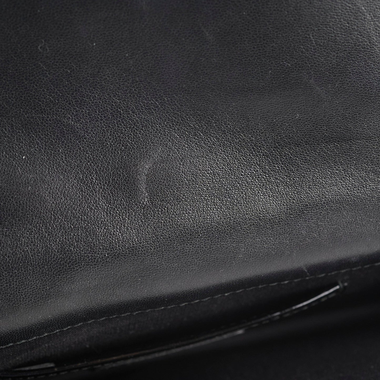 Christian Dior Patent Black Clutch On Chain