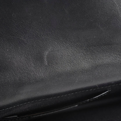 Christian Dior Patent Black Clutch On Chain