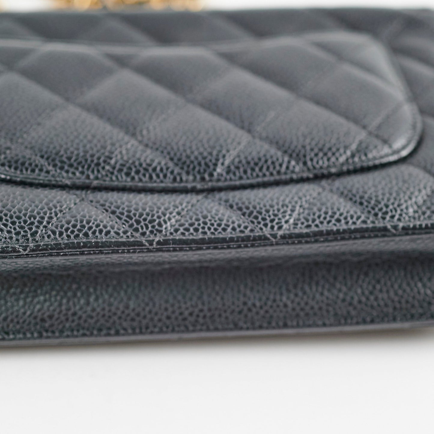 Chanel Wallet on Chain WOC Caviar Black
