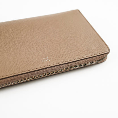 Celine Long Wallet Dark Beige