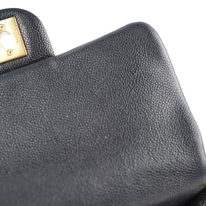 Chanel 23P Seasonal Caviar Mini Flap Black Microchipped