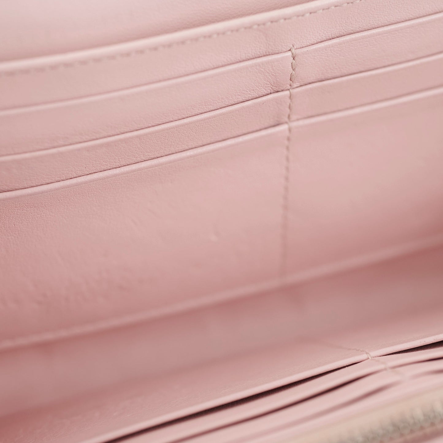 Dior Wallet On Chain Light Pink Patent