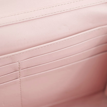 Dior Wallet On Chain Light Pink Patent