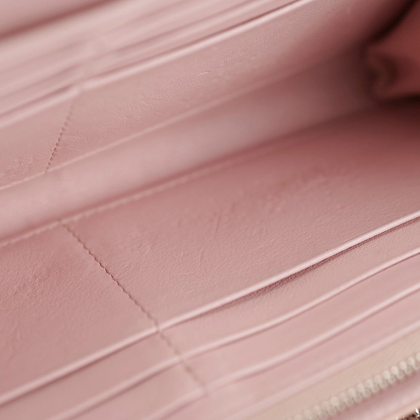 Dior Wallet On Chain Light Pink Patent