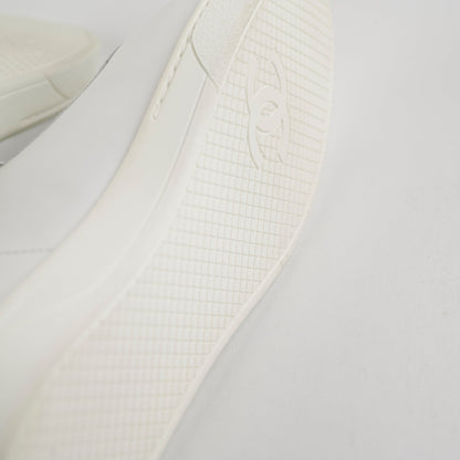 Chanel Laceup Sneakers White Size 40