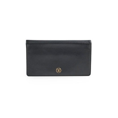 Chanel Long Wallet Black