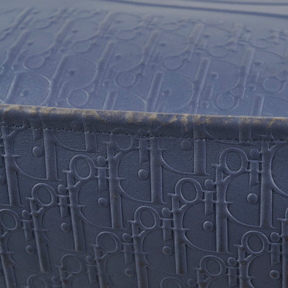 Dior Large Leather Book Tote Navy