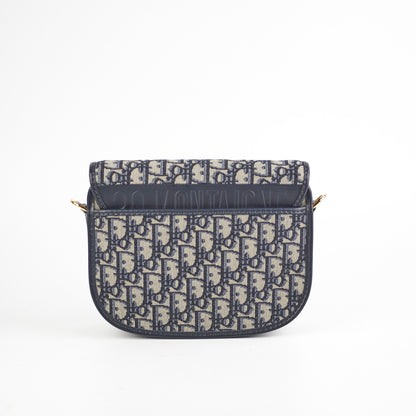 Christian Dior Medium Bobby Navy Oblique
