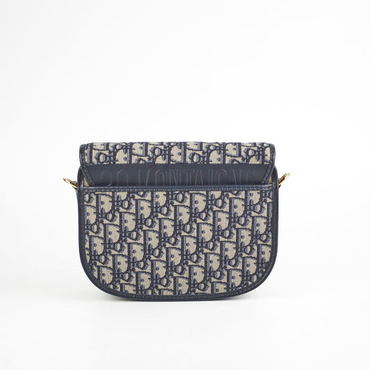 Christian Dior Medium Bobby Navy Oblique