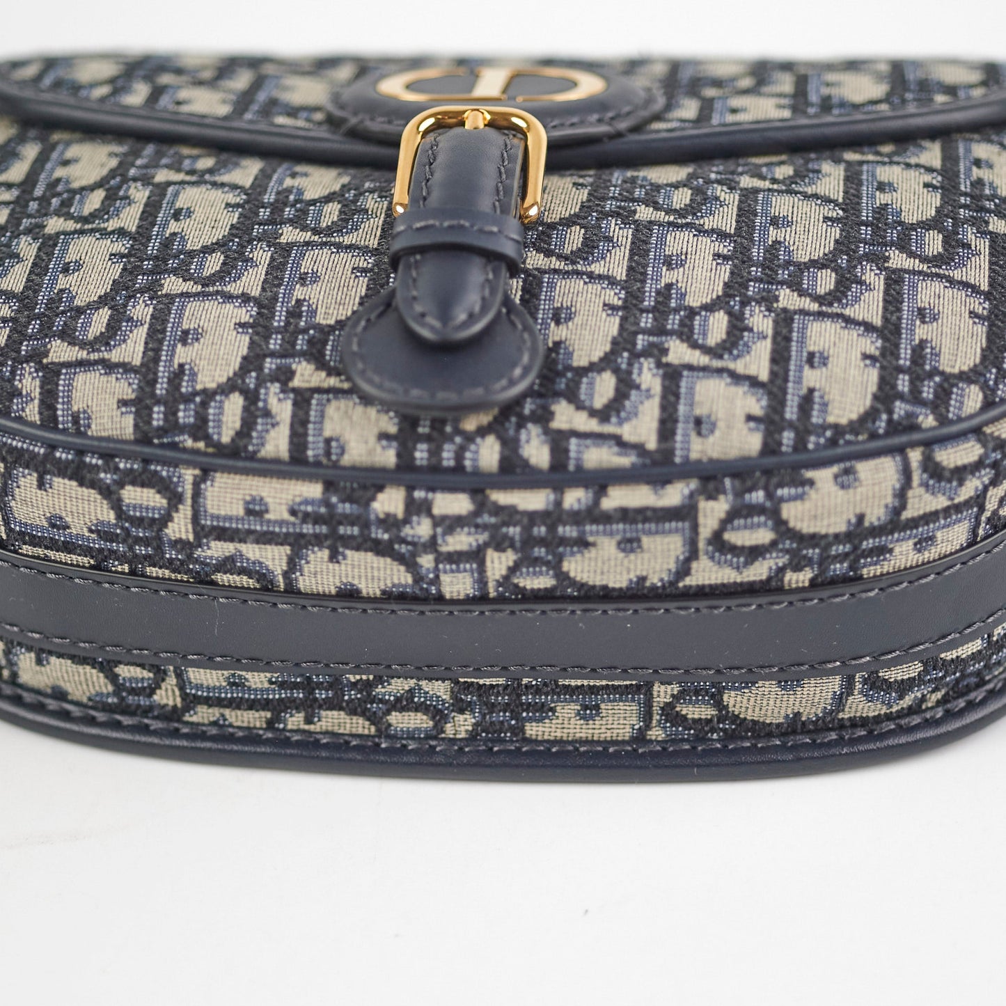 Christian Dior Medium Bobby Navy Oblique