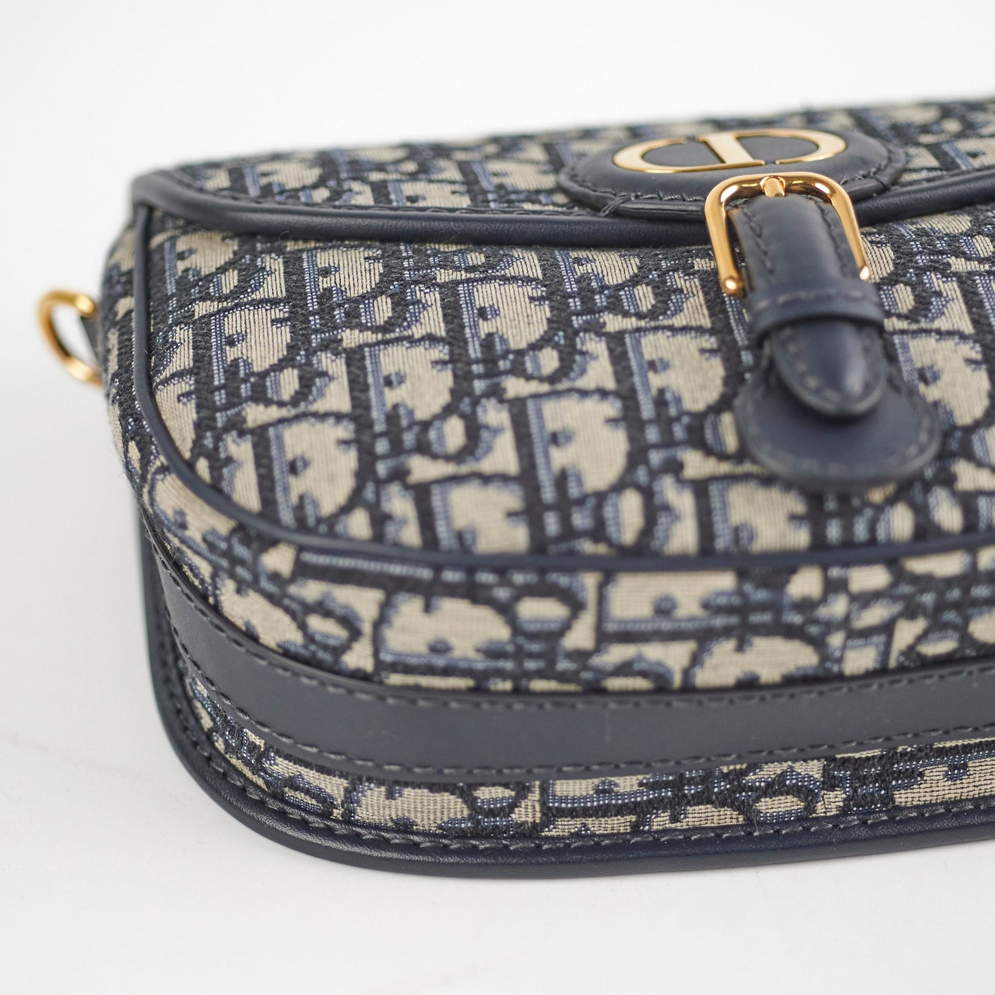 Christian Dior Medium Bobby Navy Oblique