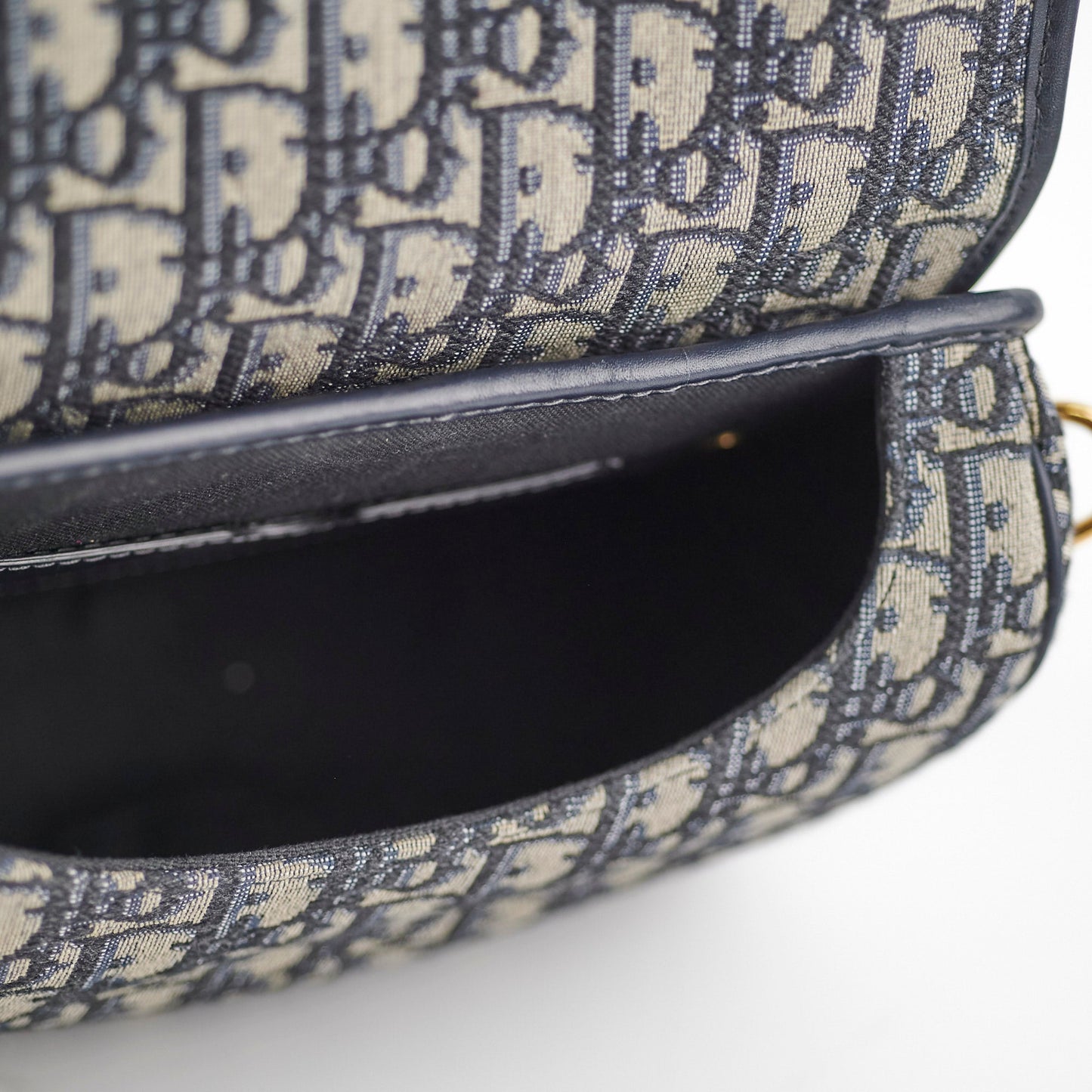 Christian Dior Medium Bobby Navy Oblique