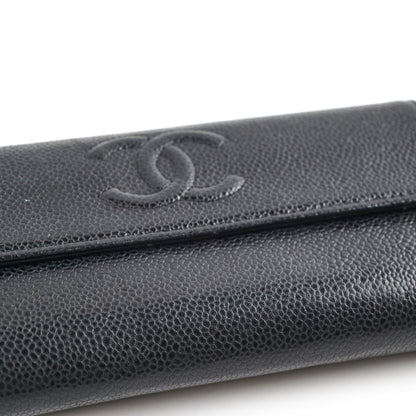 Chanel Long Wallet Black 18 Series