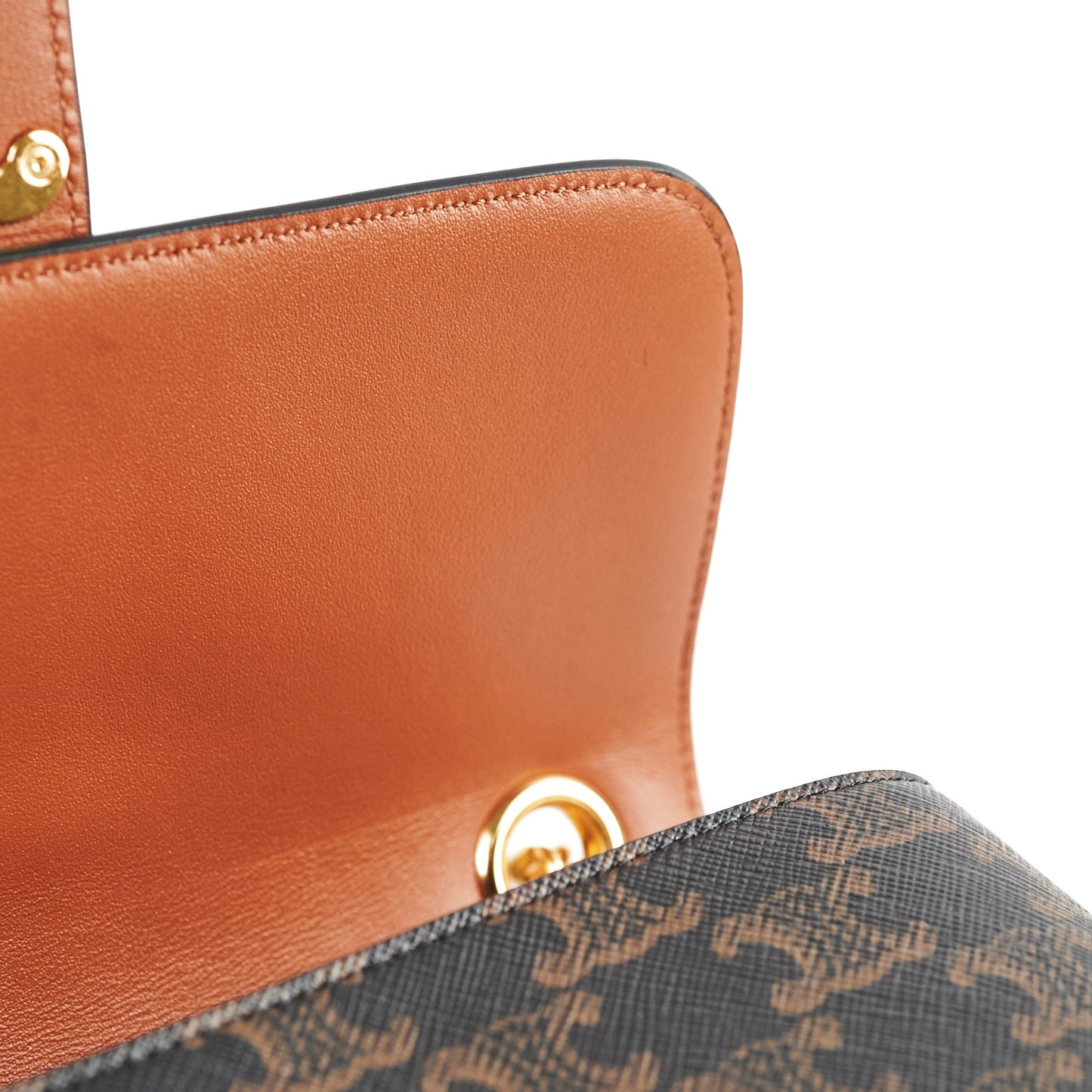 Celine Medium Victoire Bag in Triomphe Canvas Tan