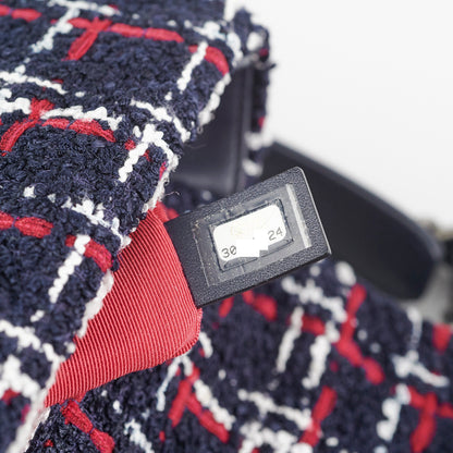 Chanel 19 Small Tweed Navy Bag