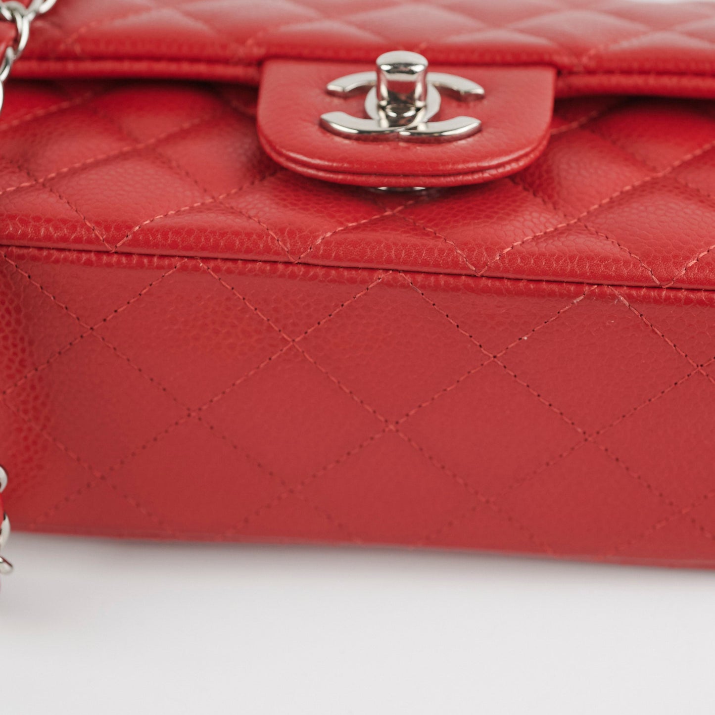 Chanel Mini Rectangular Red Caviar