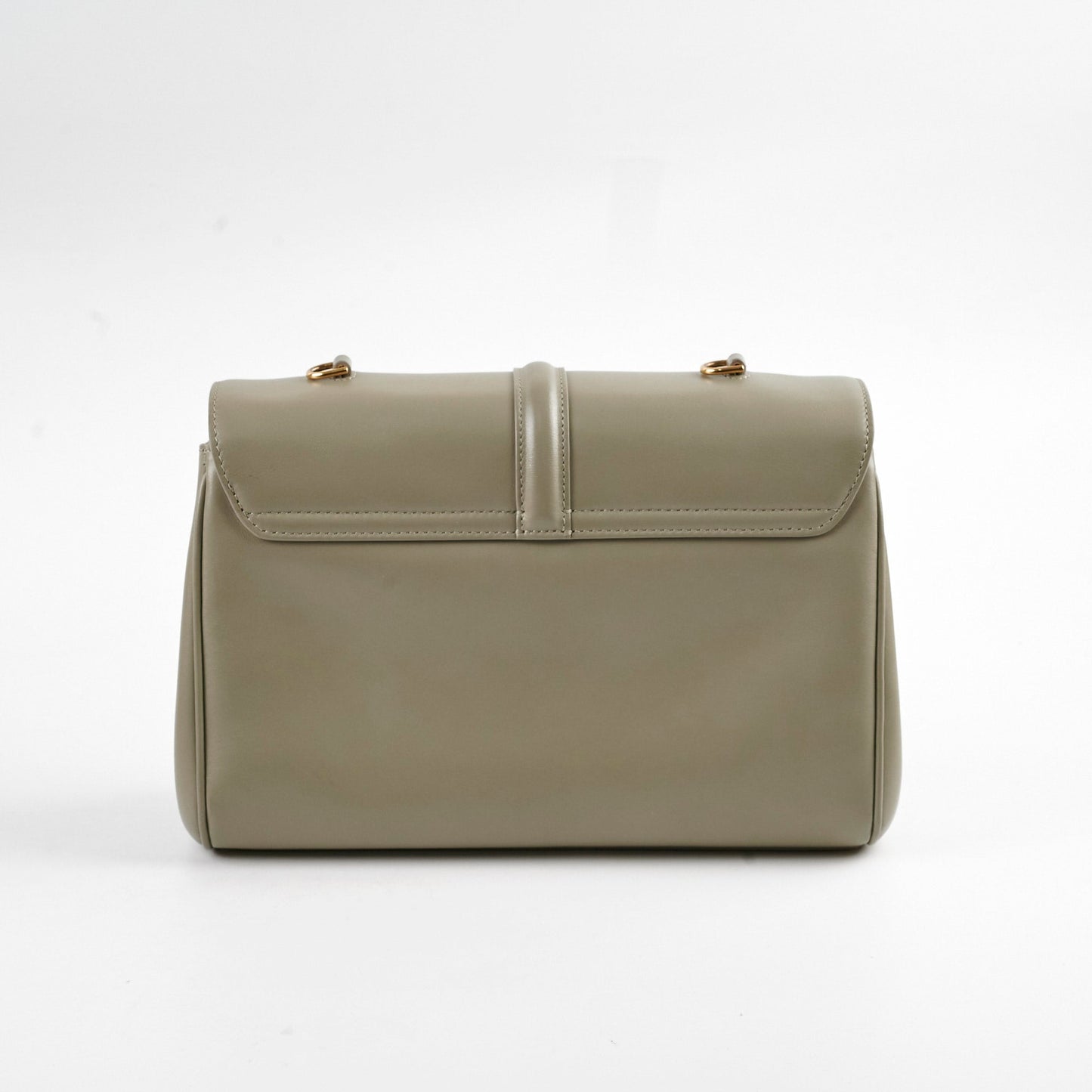 Celine Small 16 Satinated Calfskin Bag Green Clay