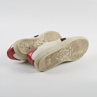 Gucci Women's Leather Ace Sneakers White/Red Size 35.5