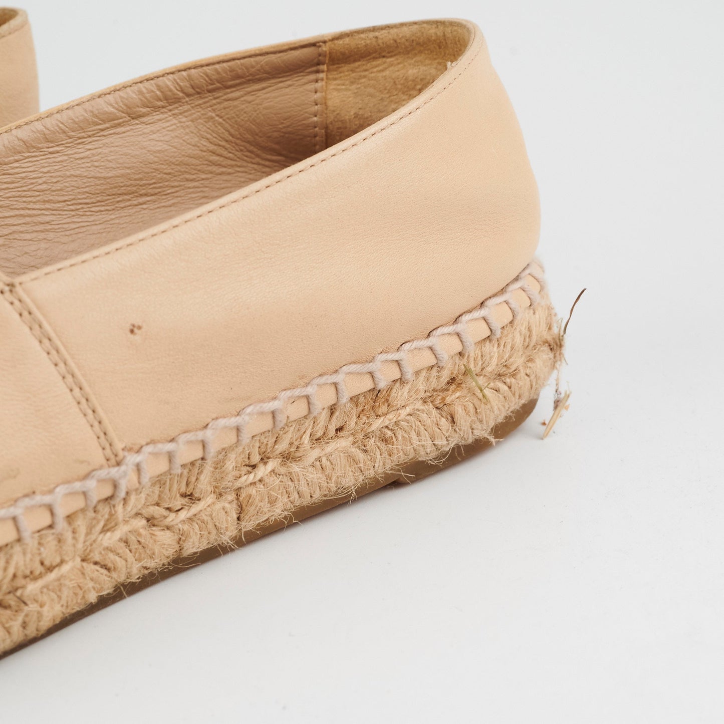 Chanel espadrille beige black shoes 38