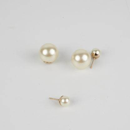 Christian Dior Tribales Pearl Earrings Costume Jewellery