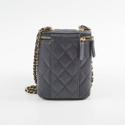 Chanel 23C Small Vanity Case Caviar Black Crossbody Bag