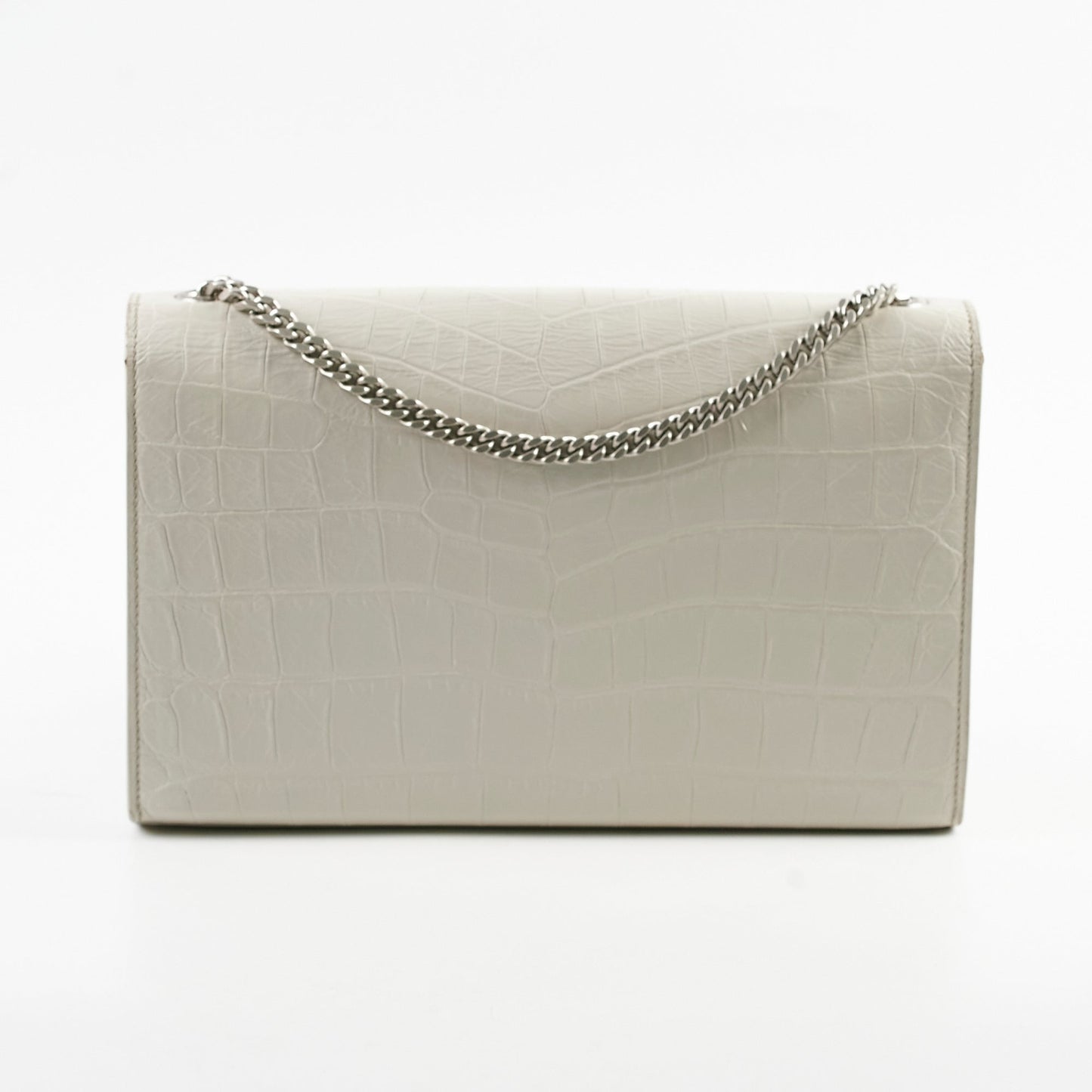 Saint Laurent Medium Kate Tassel Light Grey