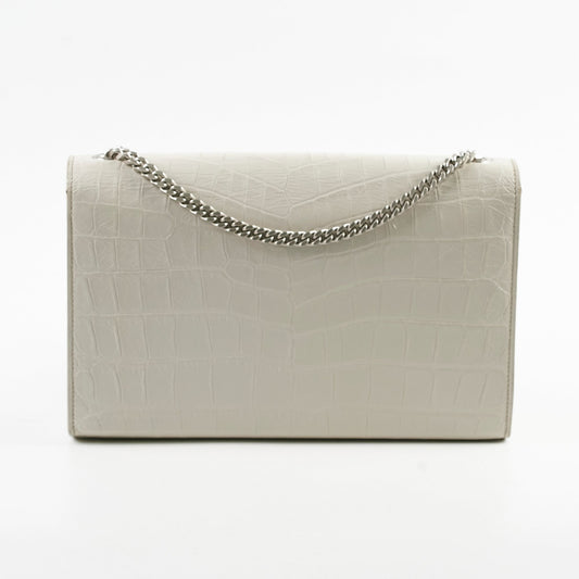 Saint Laurent Medium Kate Tassel Light Grey
