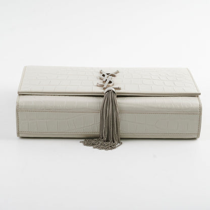 Saint Laurent Medium Kate Tassel Light Grey