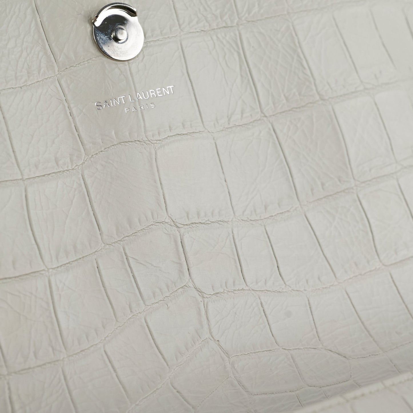 Saint Laurent Medium Kate Tassel Light Grey