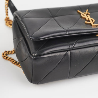 Saint Laurent Medium Lambskin Patchwork Chain Bag