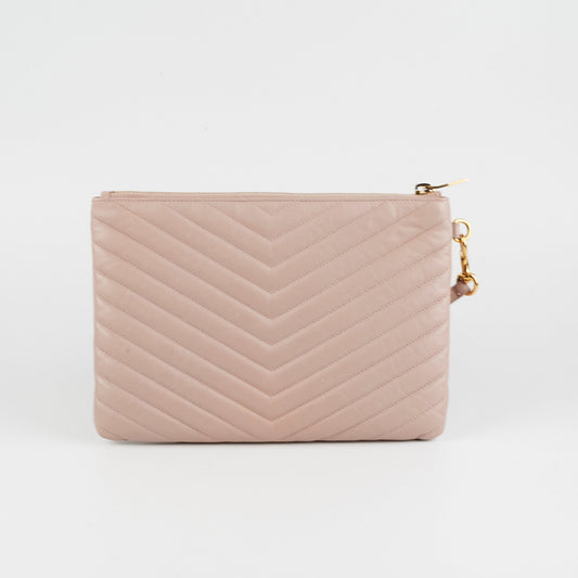 Saint Laurent Pink Cassandre Pouch