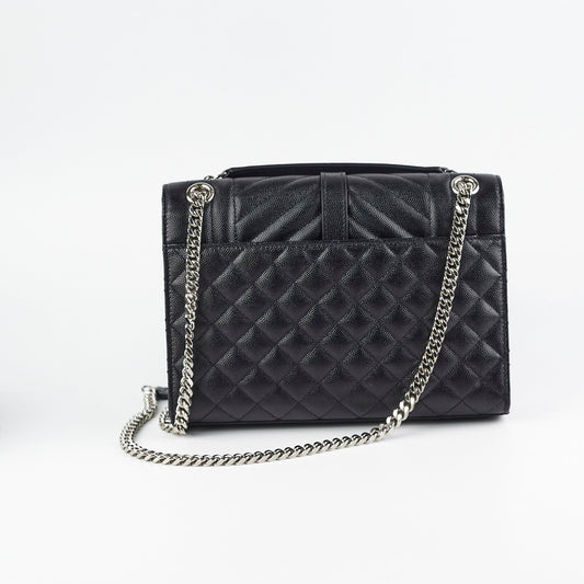 Saint Laurent Medium Envelope Black Bag