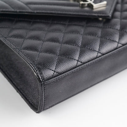 Saint Laurent Medium Envelope Black Bag