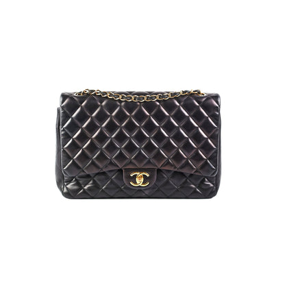 Chanel Maxi Jumbo Lambskin Black