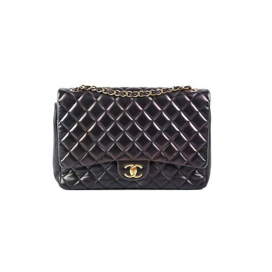 Chanel Maxi Jumbo Lambskin Black