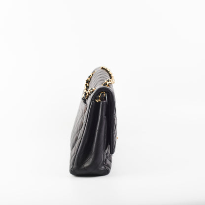 Chanel Maxi Jumbo Lambskin Black