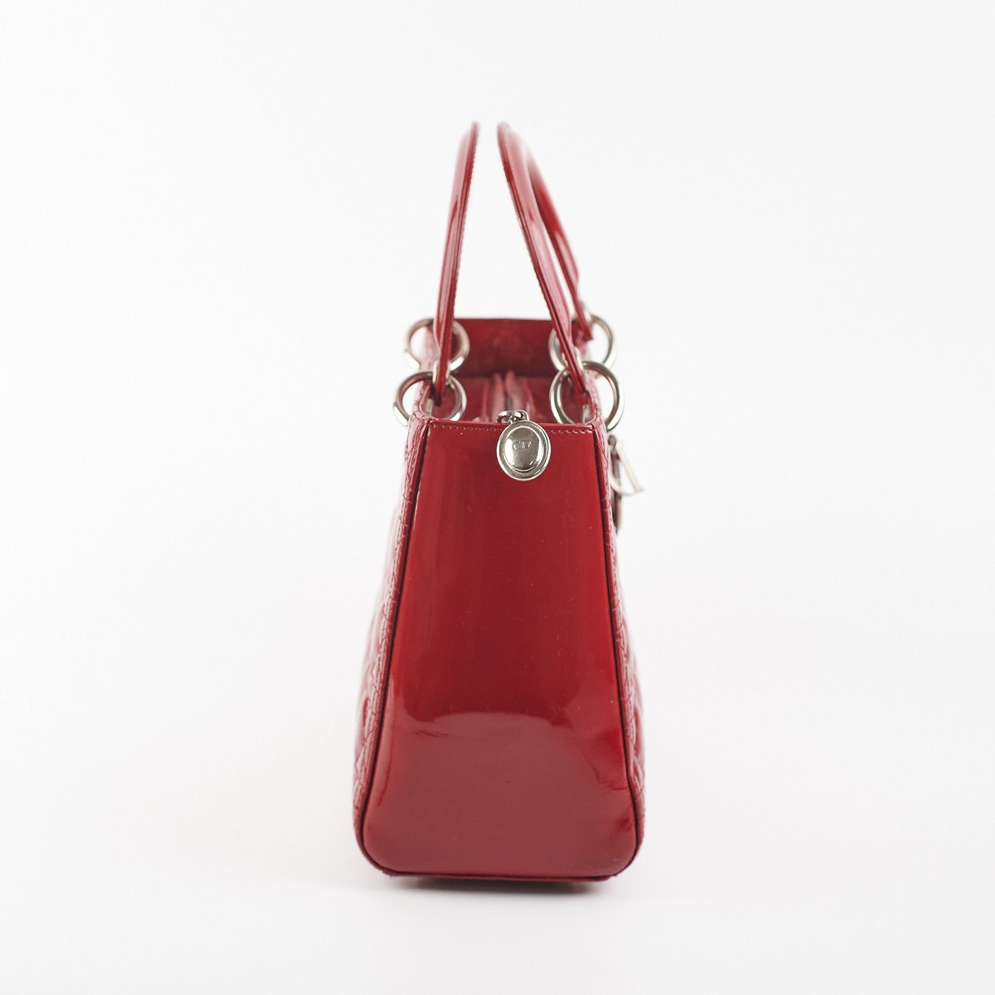 Dior Lady Dior Dark Red Patent Leather