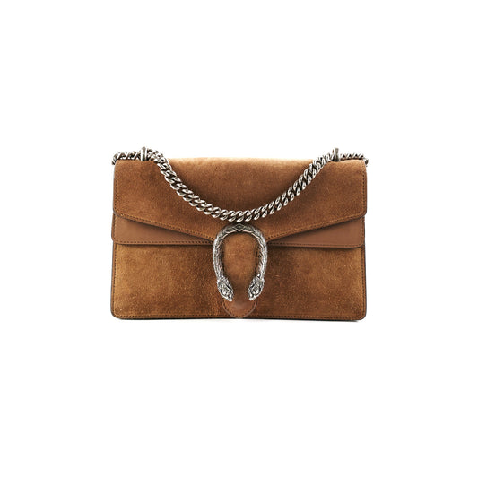 Gucci Dionysus Medium Brown Suede Bag