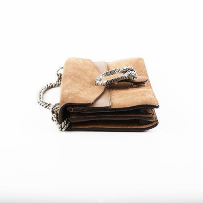 Gucci Dionysus Medium Brown Suede Bag