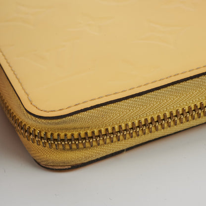 Louis Vuitton Zip Long Wallet Vernis Yellow