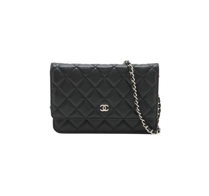 Chanel Caviar Black Wallet on Chain WOC