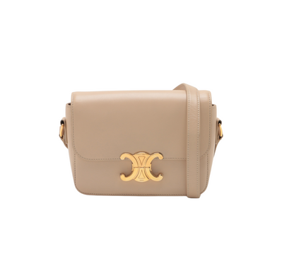 CELINE Triomphe Teen Leather Shoulder bag