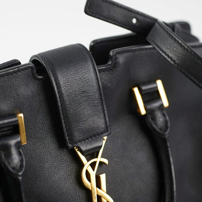 Saint Laurent Toy Cabas Black Shoulder Bag