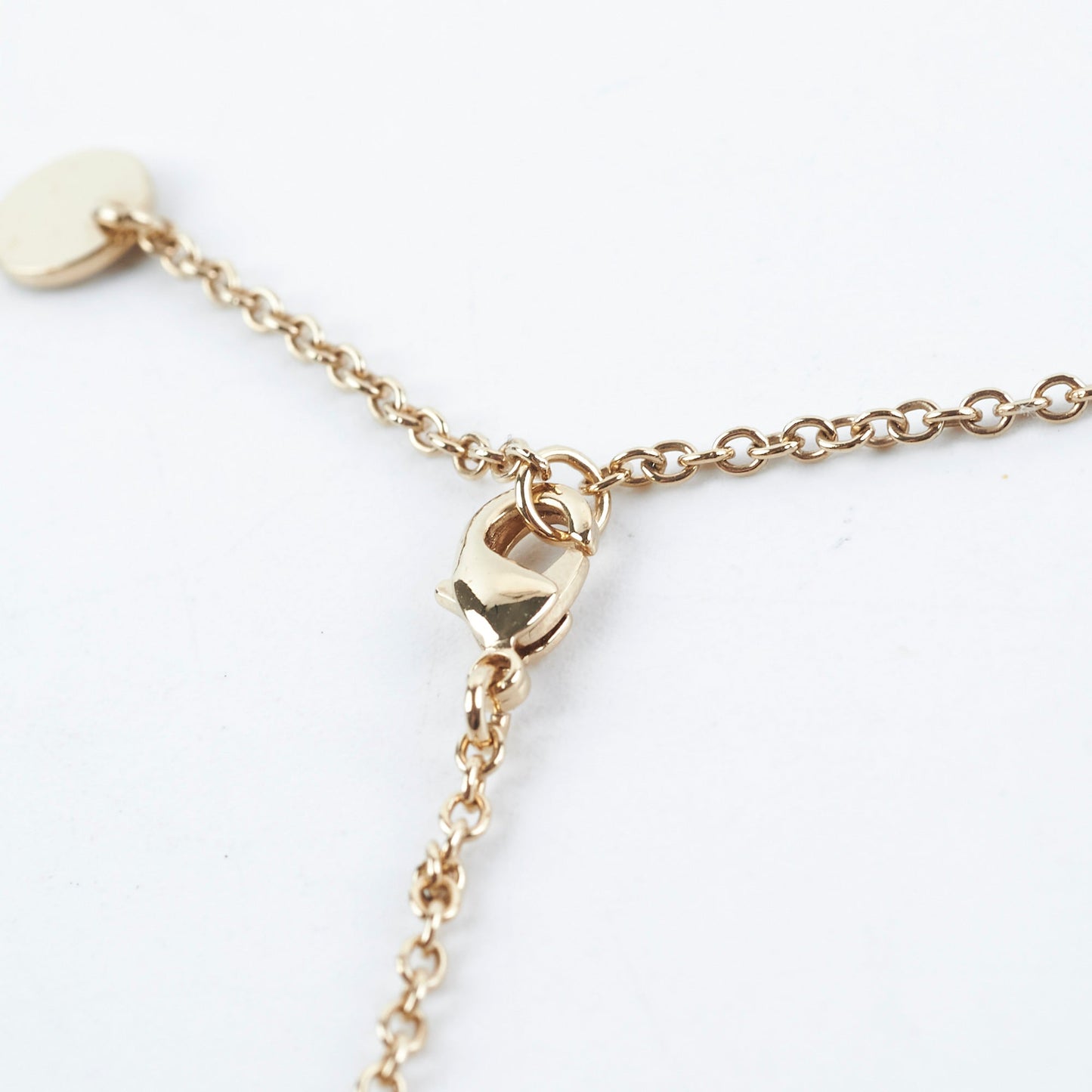 Christian Dior CD Gold Rhinestone Pearl Drop Necklace Costume Jewellery