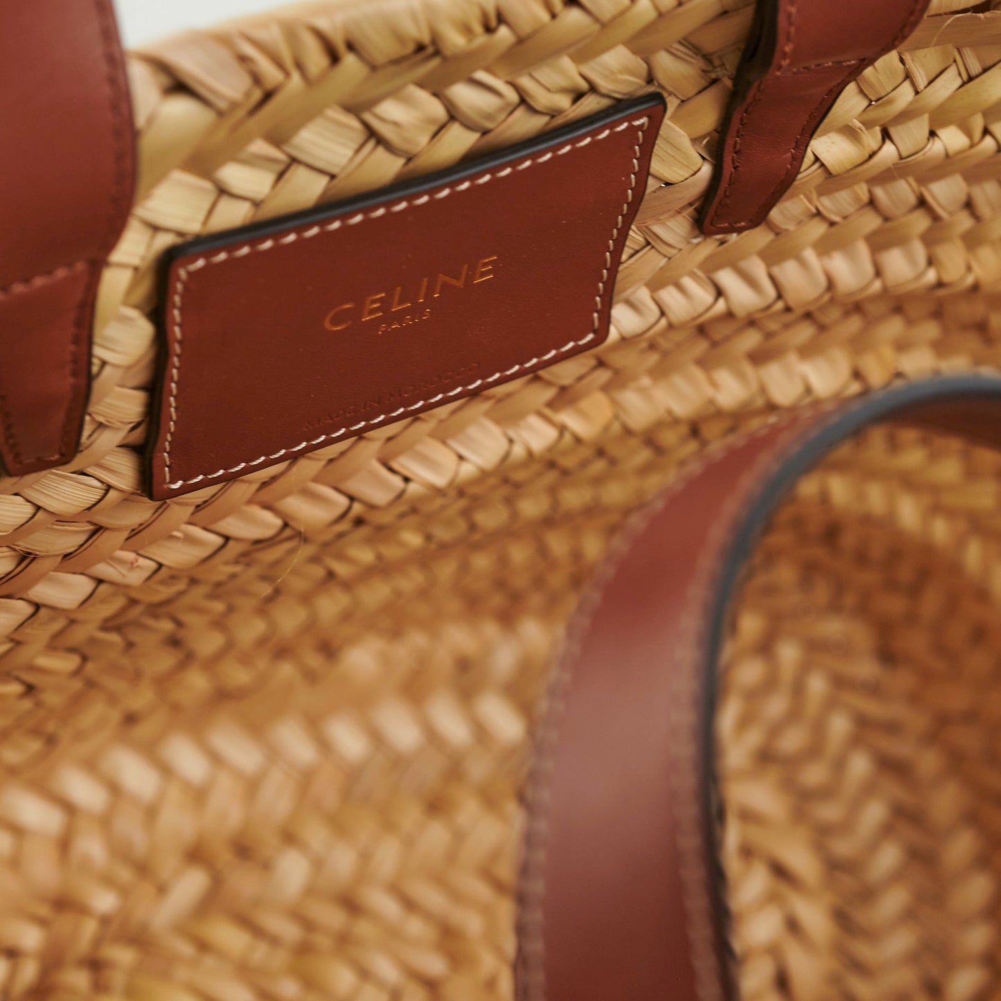Celine Raffia Basket Bag