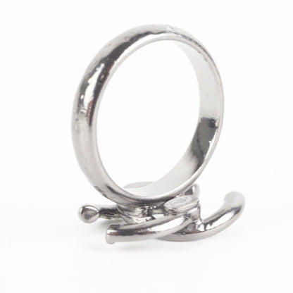 Chanel CC Crystal Logo Ring Costume Jewellery