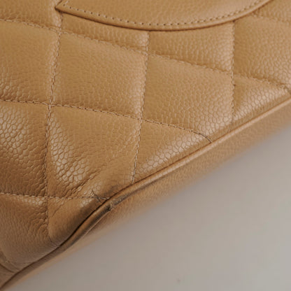 Chanel Caviar Medallion Tote Beige